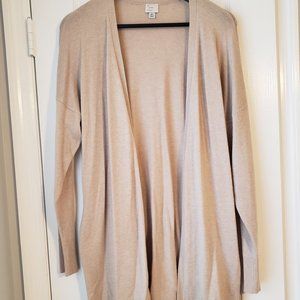 A New Day Cream-Colored Duster/Cardigan
